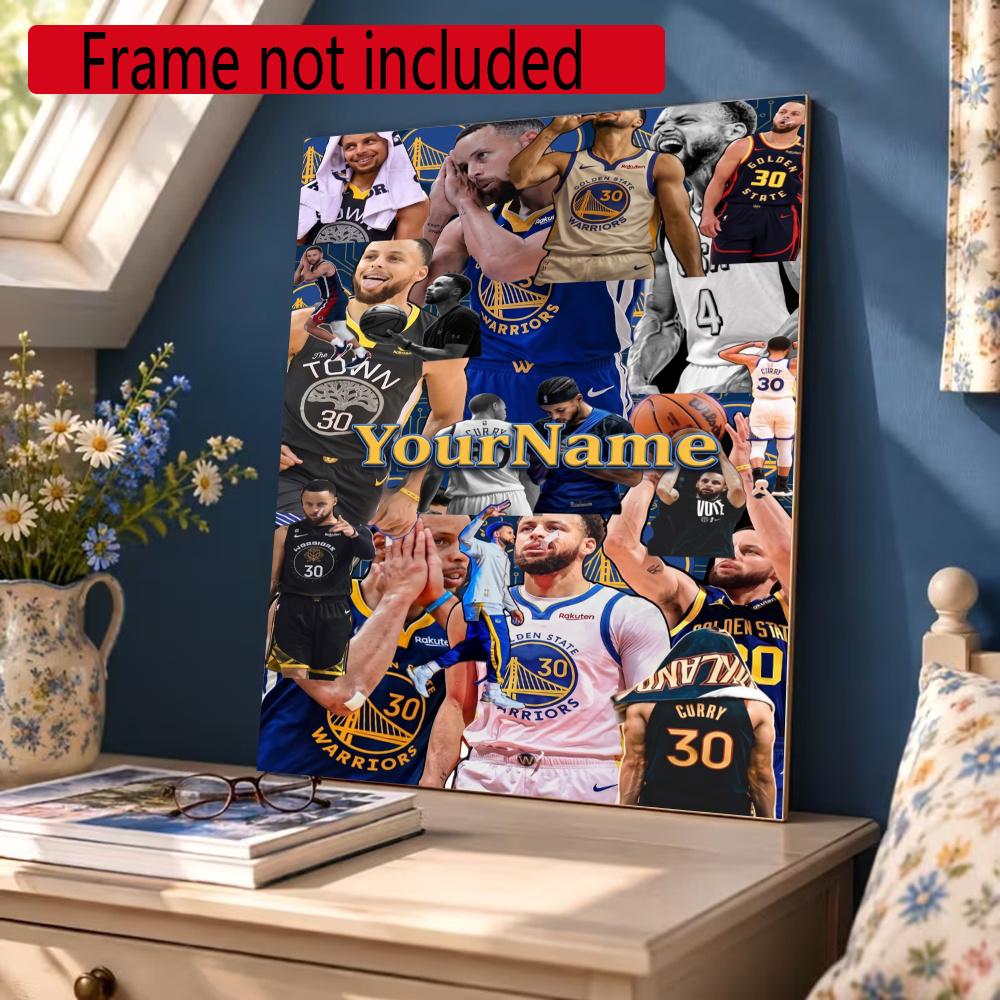 Curry Personalized Text Diamond Painting Round Diamond Mosaic Rhinestones Diamond Embroidery Craft Kit Wall Decor Without Frame