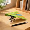 Indoor Outdoor Aircraft Toy Remote Control Paper Airplane Kit, with Gyro Stabilizer, Dual Propellers, DIY Electric 2.4G Glider RC Plane Set,