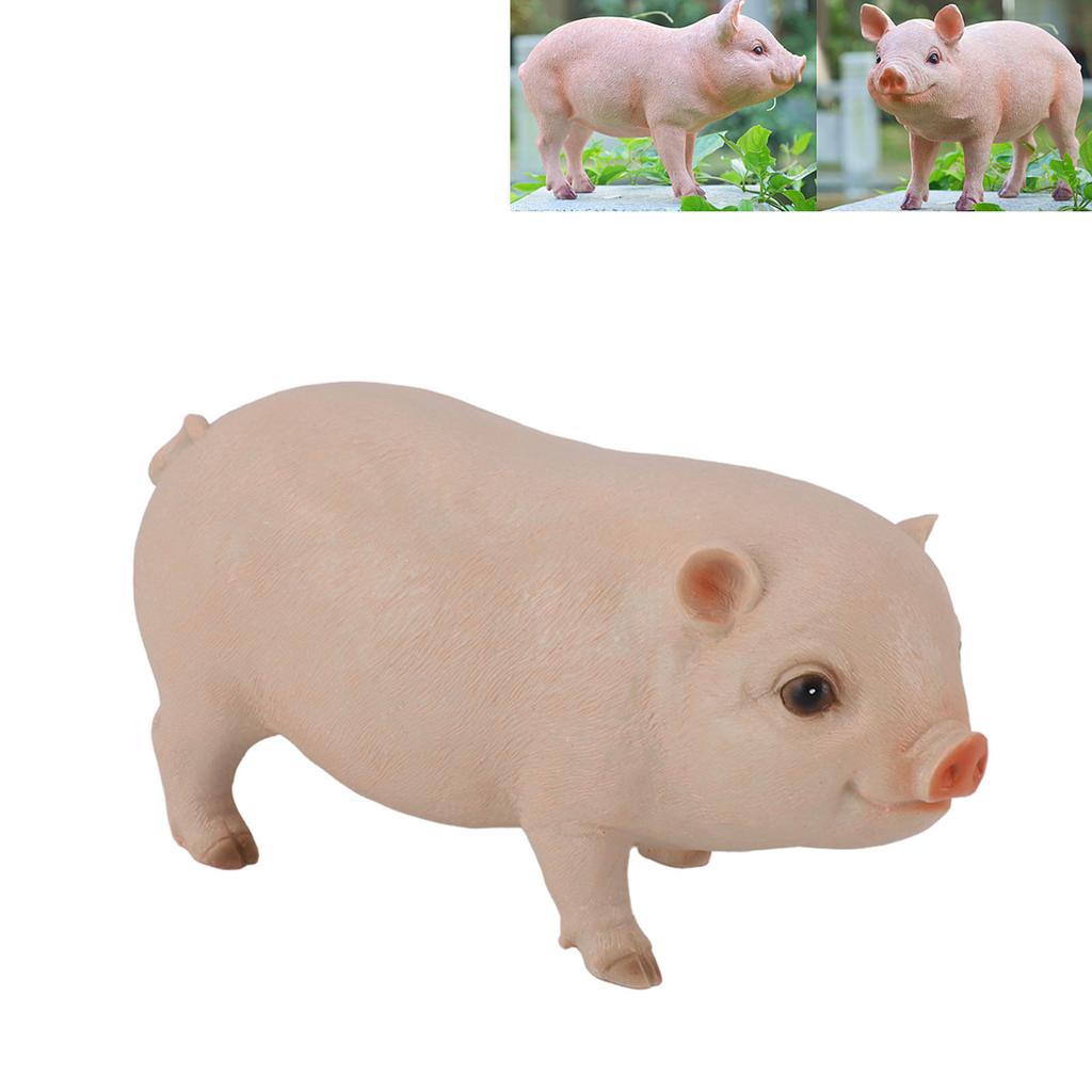 Small Statue Standing let Figurine Resin Animal Sculpture for Outdoor Garden and Desktop Decoration 26.5cm