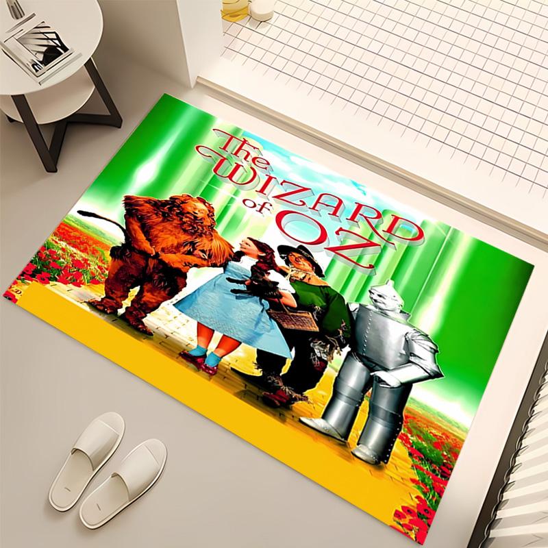 1pc The Wizard of Oz Print Area Rug - Soft, Washable Non-Slip Indoor Mat, Living Room, Home Office Decorative Rug,Office Decorative