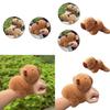 New Trendy Plush Capybara Poppa Ring Water Rat Poppa Bracelet Popular Animal Plush Toy Poppa Ring Birthday