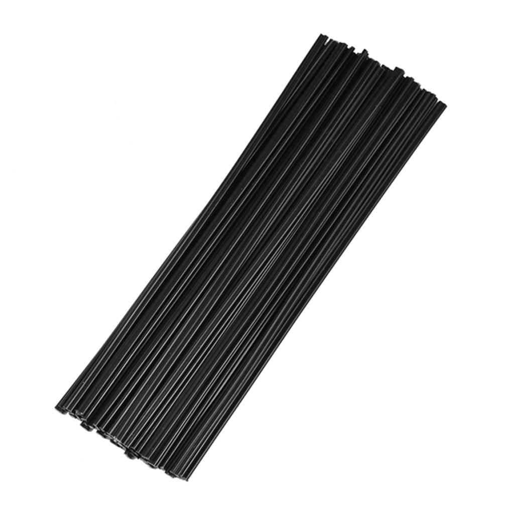50 PCS PP Plastic Welding Rods Low Density Polypropylene Flat Rods for Car Bumper Plastic Pipe Car Baffles (25cm