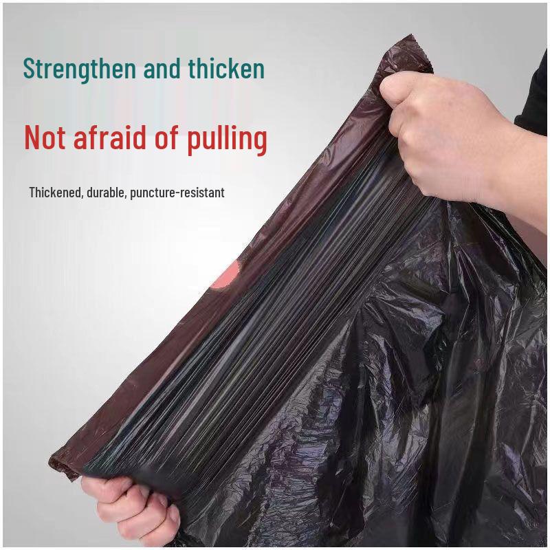 Thickened Large Drawstring Kitchen Garbage Bags - Handheld & Disposable Plastic Bags