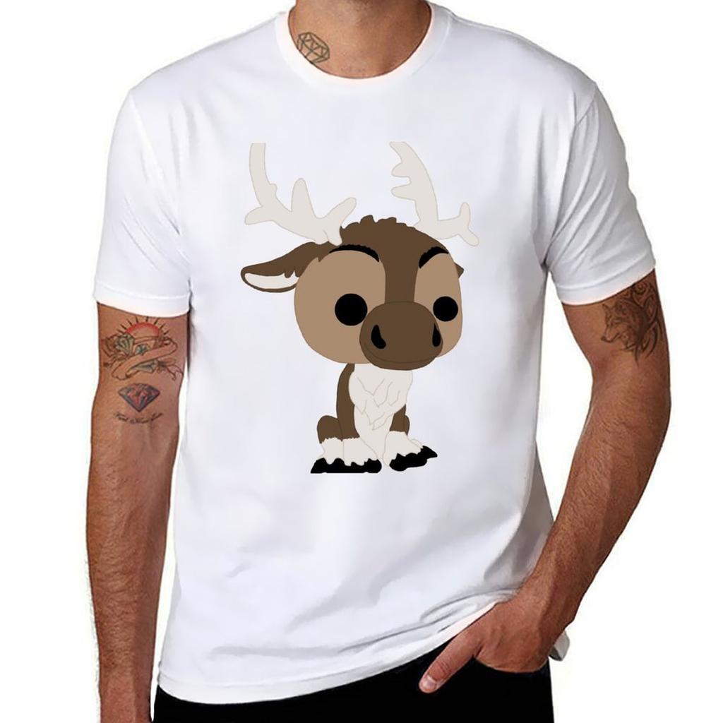Adorable Reindeer Tshirt Outdoor Sports Short Sleeve Top