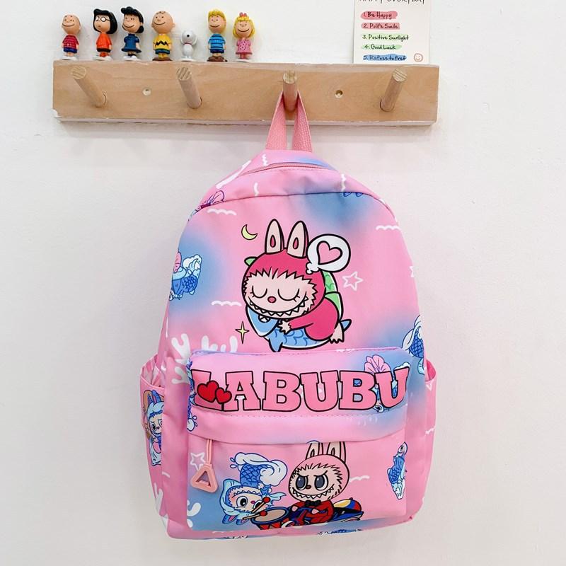 Kindergarten Primary School Students Schoolbag Cartoon Cute Foreign Style Printing Children'S Backpack Large Capacity Children'S Backpack