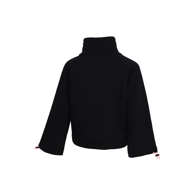 Puma Casual Loose Stand Collar Pullover Sweatshirt Women Tops Black 530299-01