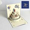 3D Musical Light Greeting Card with Envelope Gift Card Creative Happy Birthday Card