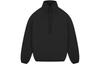 X Fear of God Athletics Suede Fleece 1/2 Zip Sweatshirt 'Black'