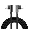 60W USB C Fast Charging Cable Double 90 Degree Connectors And Sturdy Nylon Build Enhances Devices Compatibility
