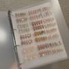 Frosted Nail Tip Storage Book - Wearable Manicure Display Board with Transparent Template