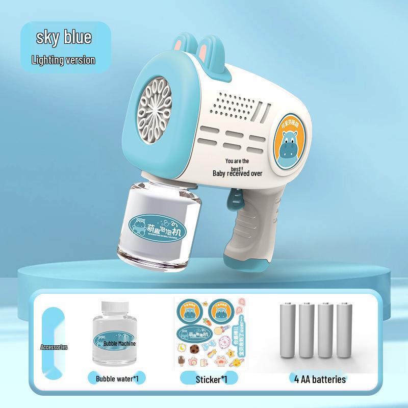 Capybara Bubble Wand: Automatic Light-Up Bubble Gun for Outdoor Parent-Child Fun