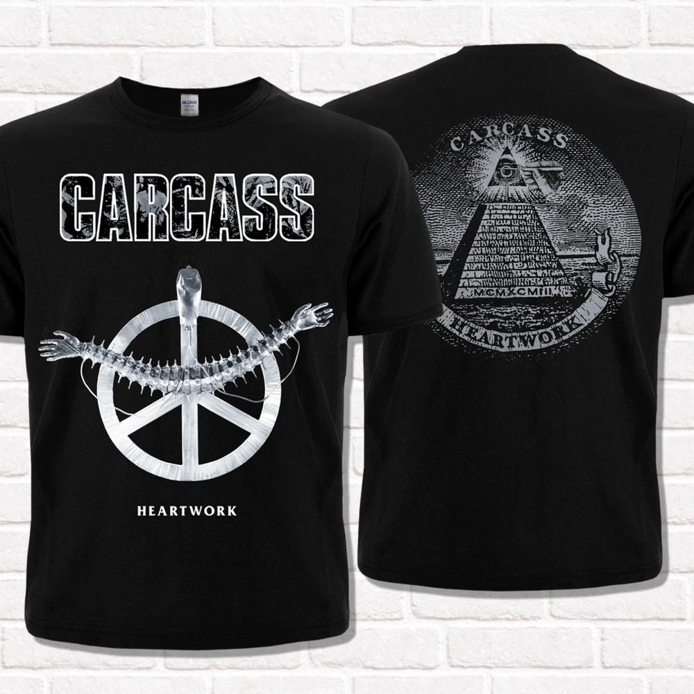 Черная футболка Carcass, Heartwork (1993). Мелодичный дэт-метал, Дэт-н-ролл. XL