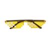 Square Glasses, Two-Dimensional Acting Artifact Sunglasses, Coded Rectangular Pixel Glasses Douyin Kuaishou