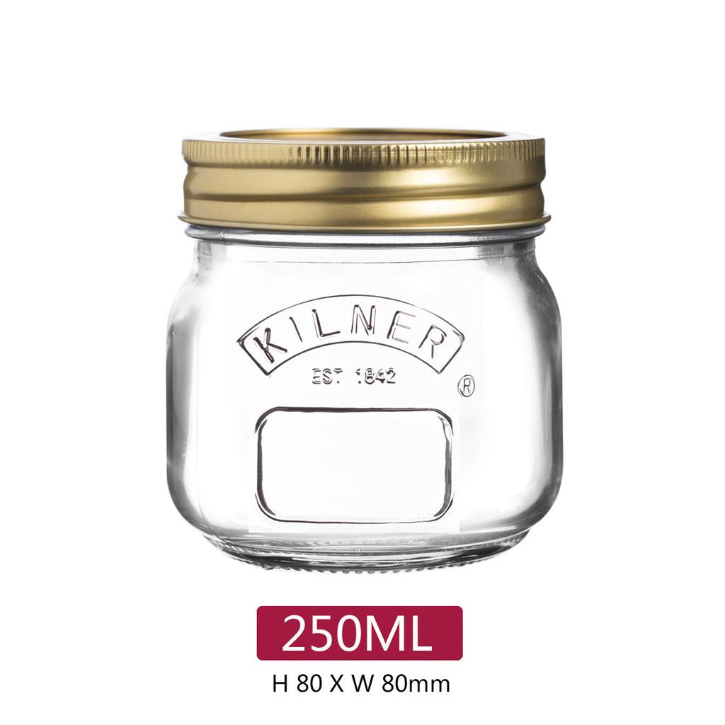 Стеклянная банка Kilner серии Birmingham с герметичной крышкой для хранения и консервации продуктов 250ml
