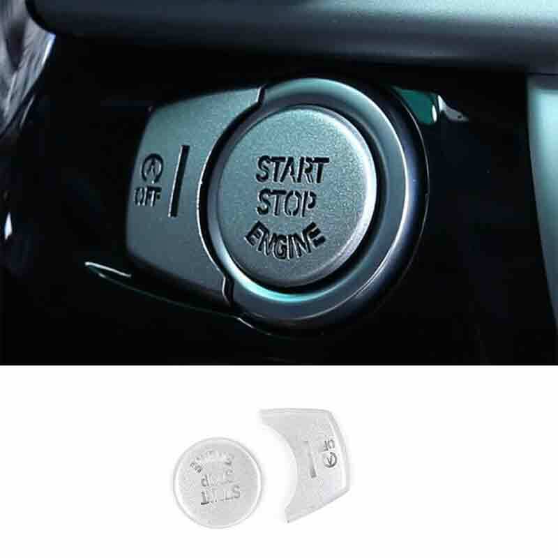 For BMW X3 F25 X4 11-17 Silver Aluminum Start Button Ignition Switch Cover Trim