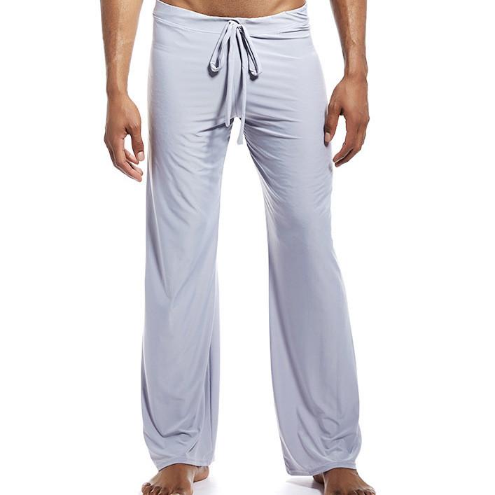 Pantaloni da Lounge da Uomo in Tessuto di Nylon con Coulisse in Vita per Abbigliamento Casuale da Casa