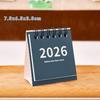 2026 Mini Simples Pequeno Calendário de Mesa de Bolso Portátil Diário Bloco de Notas Planejador Decoração de Mesa Papelaria de Escritório