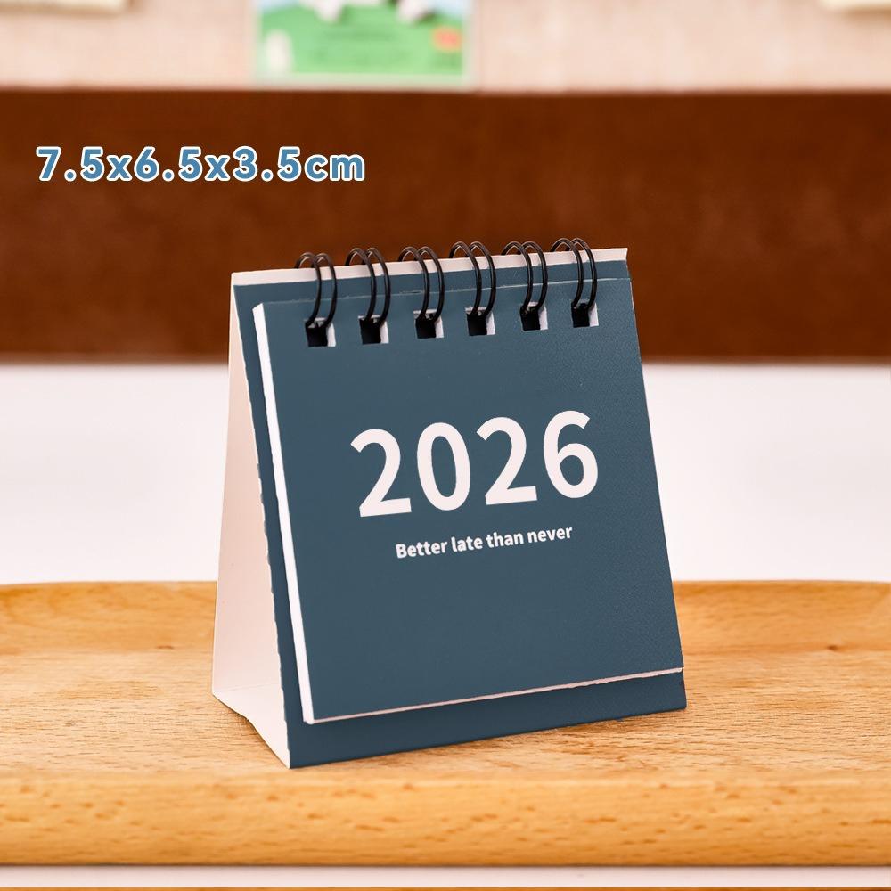 Small Desk Calendar 2026 Standing Flip Weekly Calendar Creative Coil Calendar Planner For Daily Schedule Planning