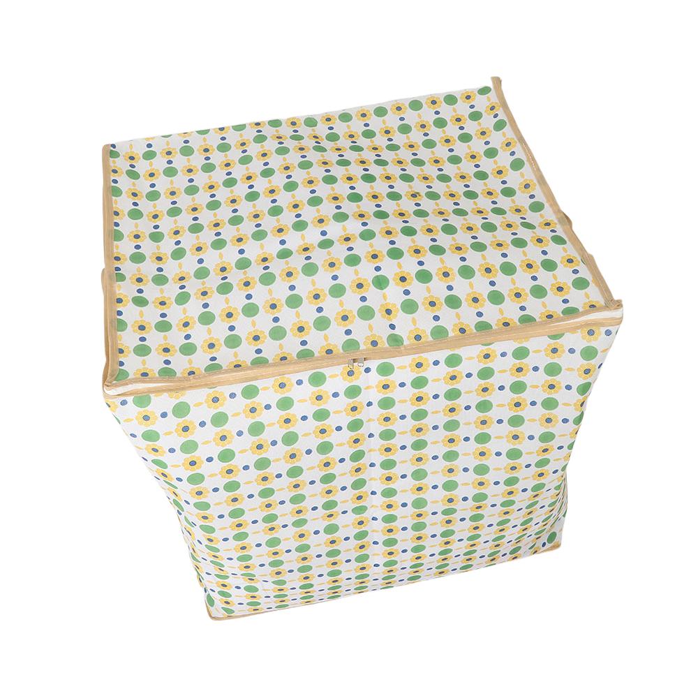 With Handles Fabric Storage Bag Foldable Folding Storage Baskets  for Cupboard