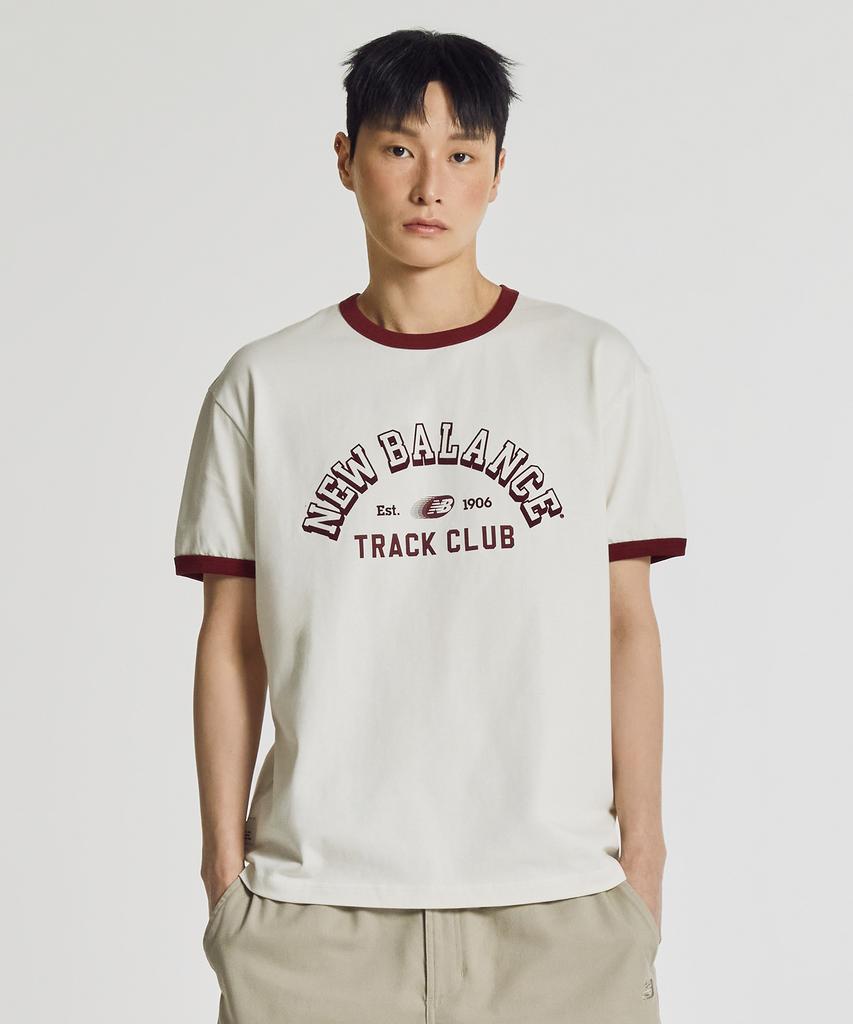 Nyuballanseu Nbneg21573 / Uni Track Club Ringer Tee (Cream)