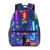 Popular Backpack Casual Large Capacity Travel Backpack Student Schoolbag Full Print Notebook Backpack