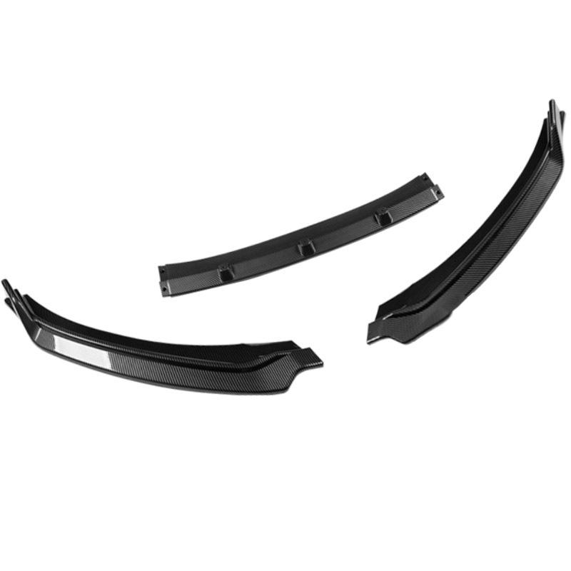 Front Lip Splitter for Modified Elantra 2016-2020: Three-Section Body Kit Bumper Chin