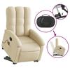 Vidaxl Lift-Up Massage Chair, Electric, Reclining, Cream