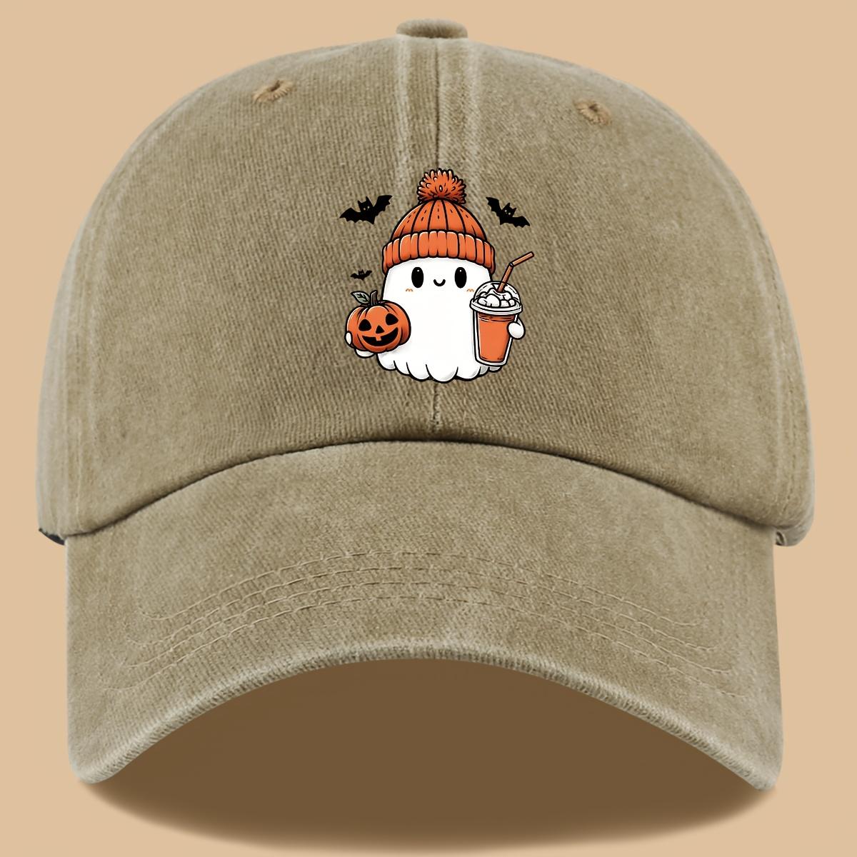 pc Cute Halloween Pumpkin Printed Outdoor Casual Baseball Cap Adjustable Size Lightweight And Breathable Perfect for Festive 1pc