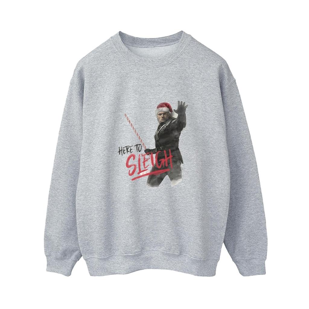 Netflix Womens/Ladies The Witcher Here To Sleigh Sweatshirt