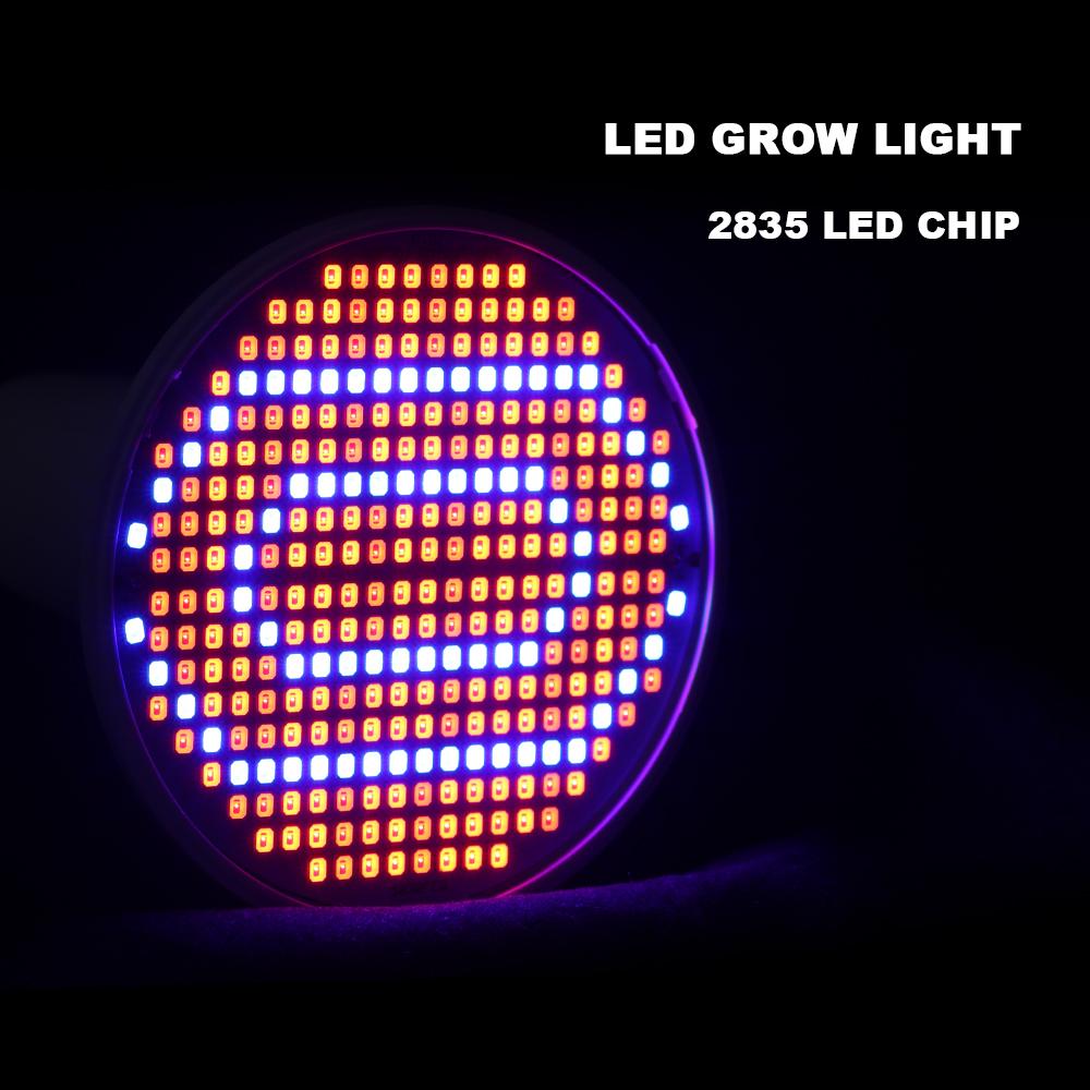 E27 LED Grow Light Bulb Full Spectrum AC85-265V Plant Lamp for Indoor Plants Hydroponics Flower Seedling