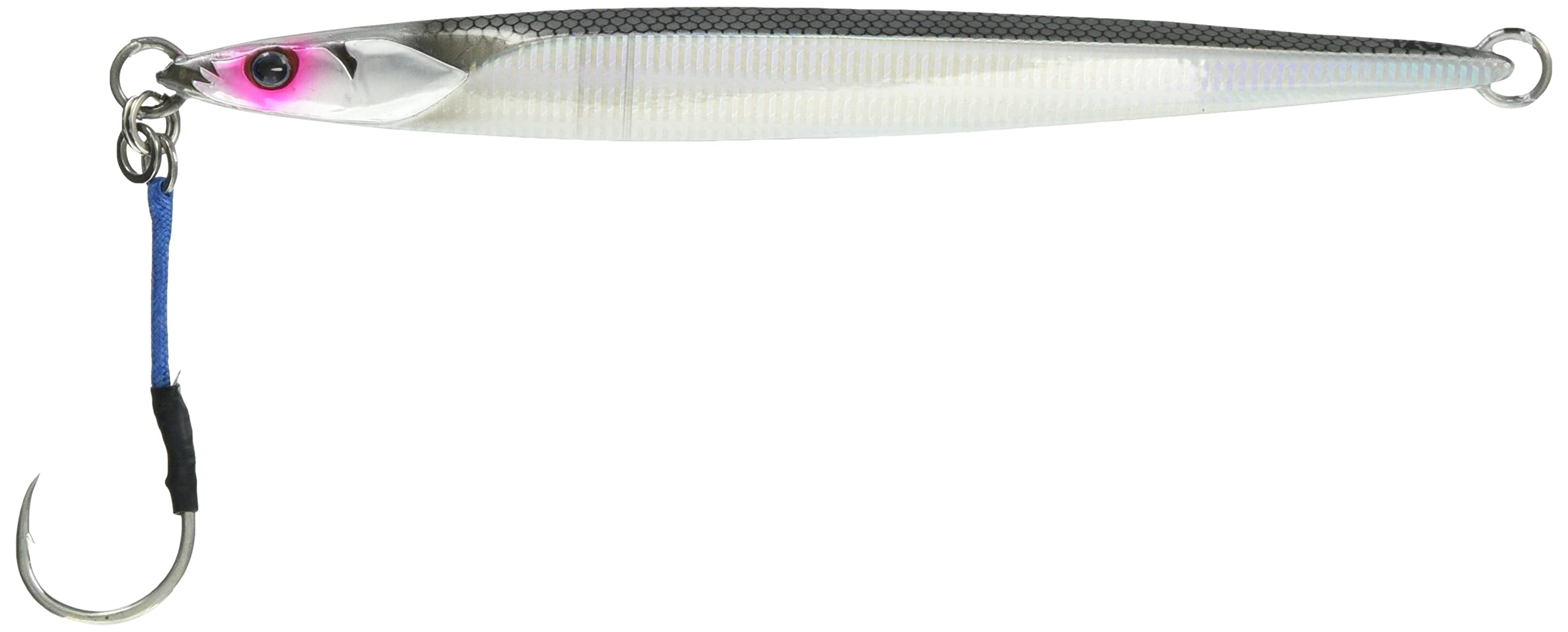 

JACKALL Metal Bumbles Slim Border Silver Jig, Jig, Semi-Long, 120g, G202,