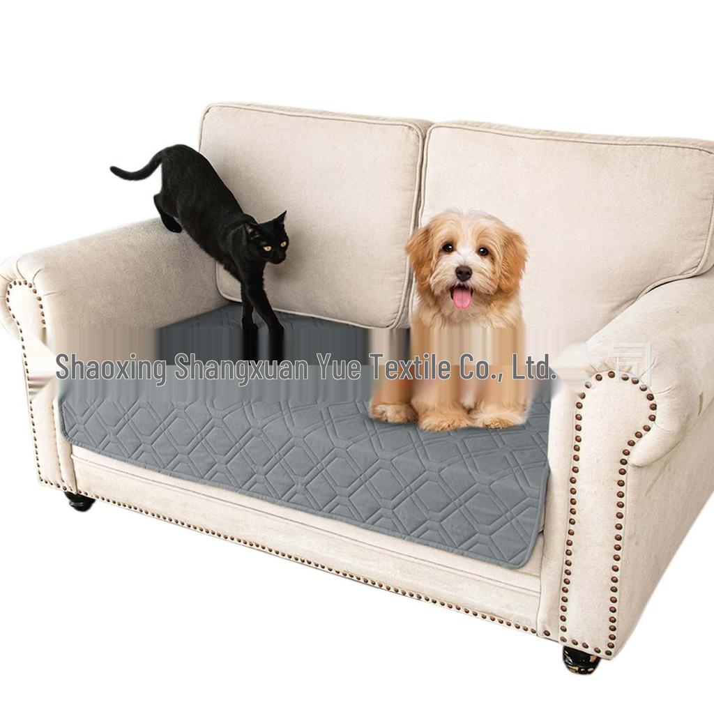 Color Block Waterproof Pet Sofa Bed - Universal Cushion Pad for All Seasons