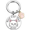 Stainless Steel Letter Key Color Printed Keychain Bag Pendant Jewelry Creative Small Gift Key Ring Stainless Steel Keychain for Backpack Bag Pendant