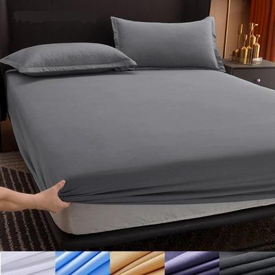 Baumwoll-Spannbettlaken mit elastischen Bändern, rutschfeste, verstellbare Matratzenbezüge (Ohne Kissenbezug)