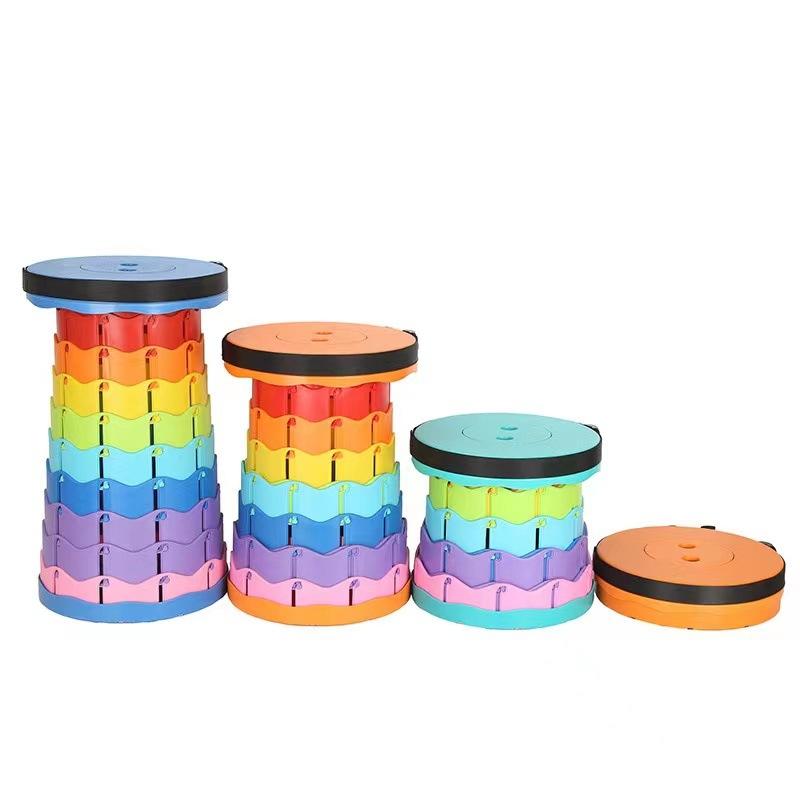 Outdoor Travel Portable Folding Stool Camping Fishing Chair Portable Picnic Fishing Stool Folding and Retractable Stool