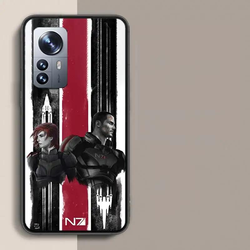 N7 Mass Effect Phone Case For Xiaomi Poco X3 NFC X4 GT M3 M4 M5 M5S X7 X6 X5 F6 Pro F5 F4 Mi F3 F2 Cover TPU Capa Coque Clear Pa