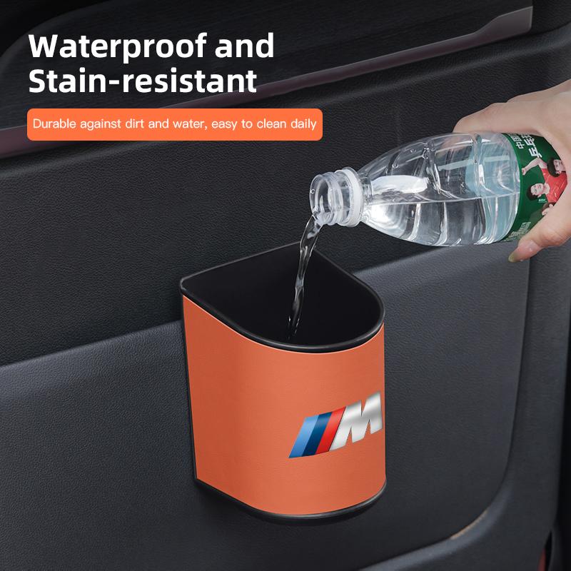 Car Door Seat Back Water Cup Box Trash Box Interior Organizer Accessories For BMW E90 G80 M3 G30 M5 F82 F83 F20 F21 G42 F95 F96