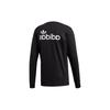 Adidas Casual Versatile Sports Print Logo Long Sleeve T-Shirt Men Tops Black FM3391