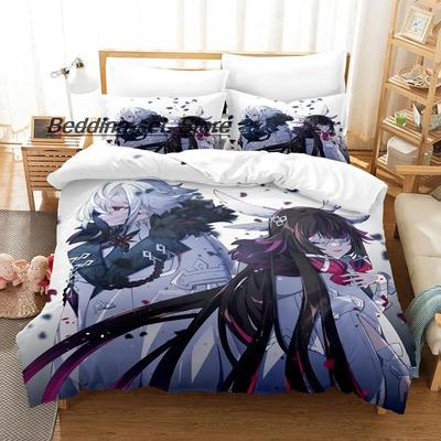 Set da letto Genshin Impact Columbina Singolo Gemello Matrimoniale Queen King Size Set da letto Aldult Bambino Camera da letto Set copripiumino Letto Kawaii