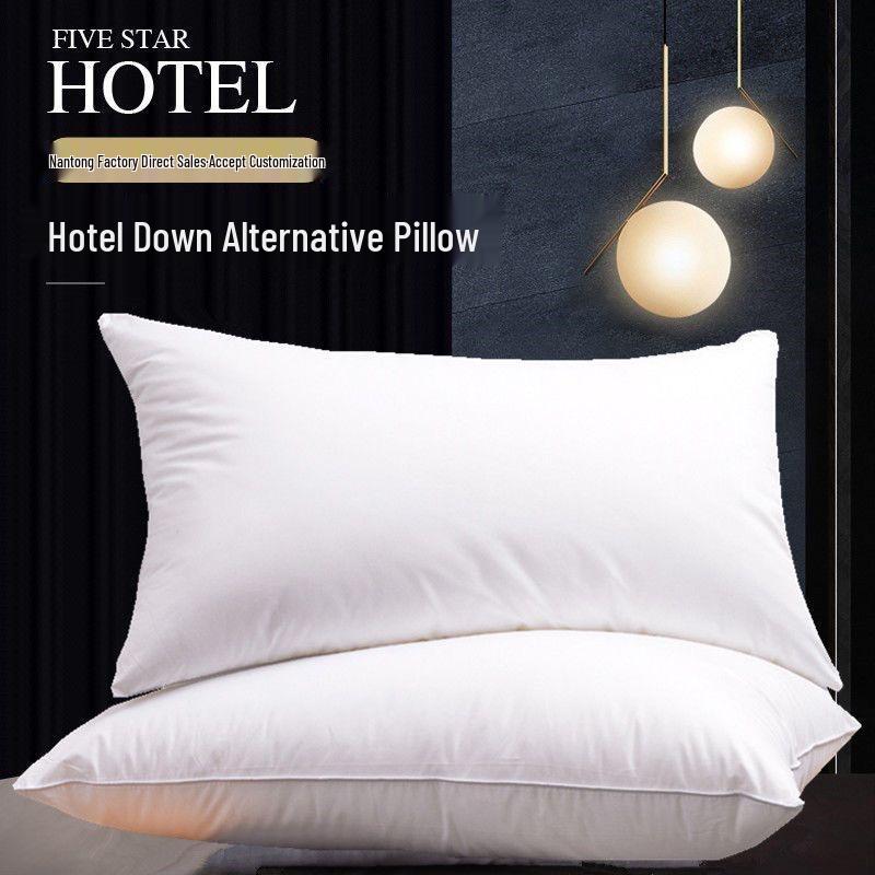 

Несминаемый пятизвездочный отельный наполнитель для подушки: Поддерживает шейный отдел позвоночника для использования дома и в общежитии Low Pillow: 48*74cm, 1 piece белый