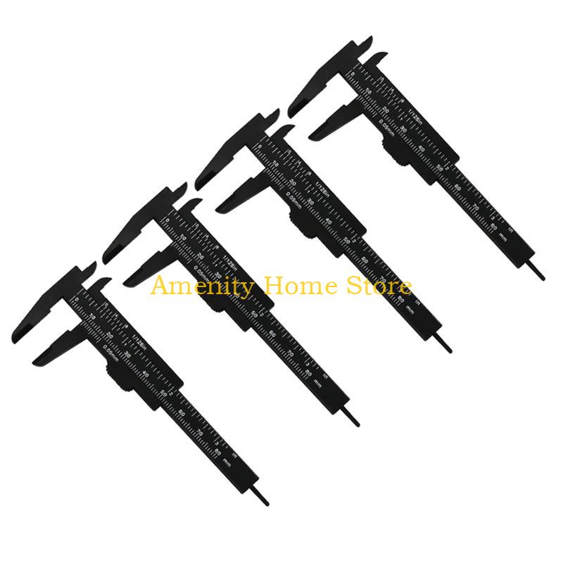

F26C Plastic Calipers 3Inch 80mm Mini Calipers Double Scale Rulers Measuring Tool Compatibel for Office Student