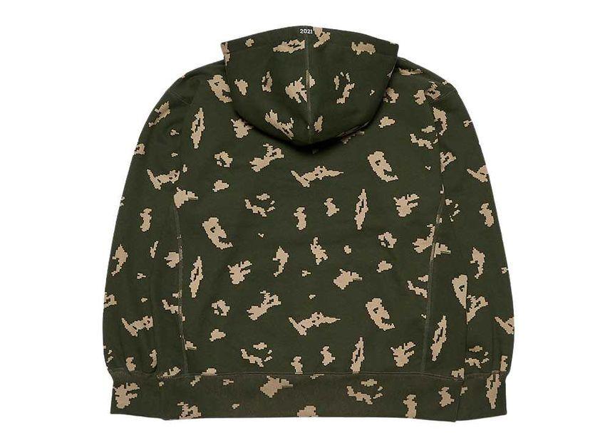Supreme Box Logo Hooded Sweatshirt Olive Russian Camo (21FW)