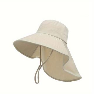 

Lightweight Breathable Wide Brim Sun Hat - Summer Outdoor Sun Protection with Adjustable Chin Strap, 100% Polyester, Multi-Color One Size
