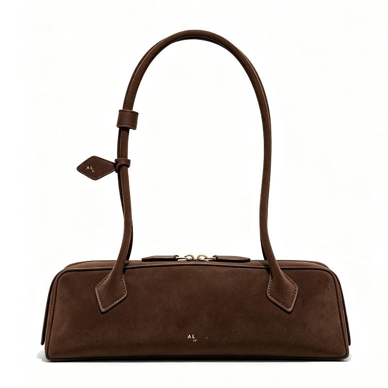 Sac d'épaule en cuir sous le bras style sac à saucisse pour femme sac de travail pour les trajets sac baguette