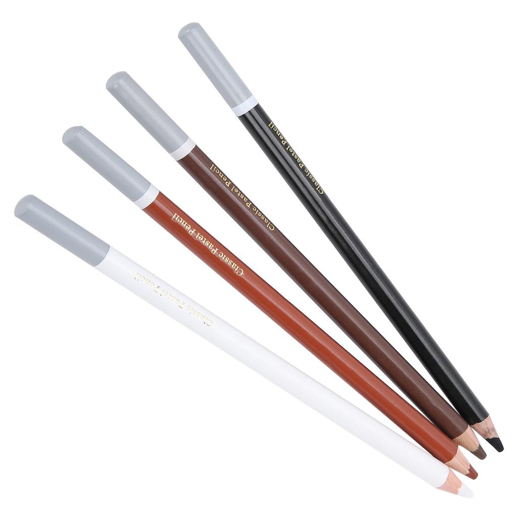 4PCS Charcoal Pencils Drawing Set Colour Pencils for Sketching Shading Beginners Artists Use