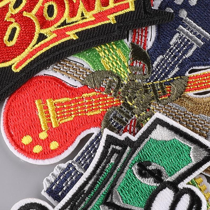 Embroidery Label Source Clothing Accessories English Letter Patch Cloth Badge Embroidery Sticker Cloth Sticker