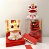 Solar Powered Lion Dance Mascot 1pcs Home Living Room Decoration Cute Annual Party Gift Chinese Style Shaking Head