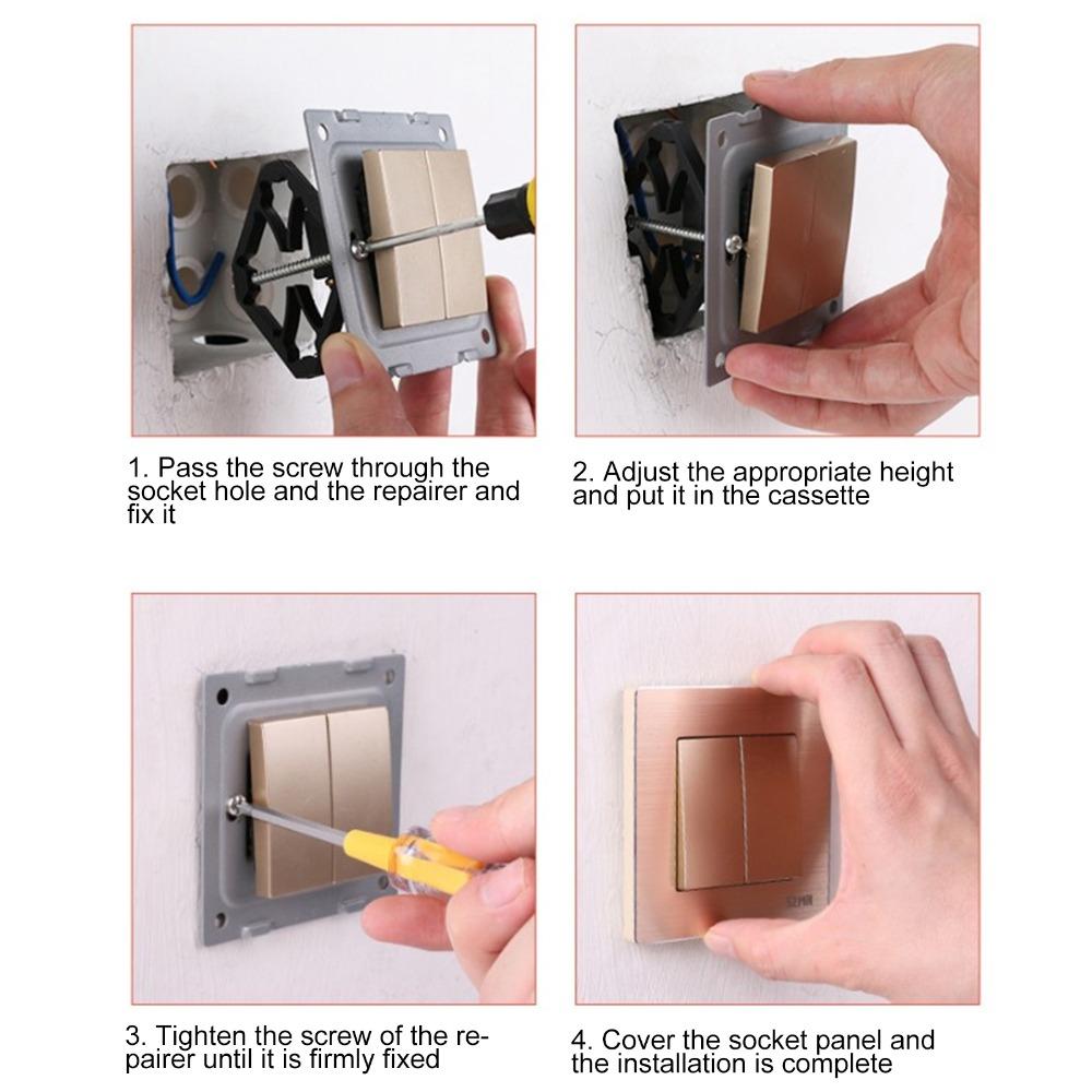 40pcs Fixed Set Bottom Cassette Repairer Wall Mount Switch Cassette Repairing Tool Electrician Use