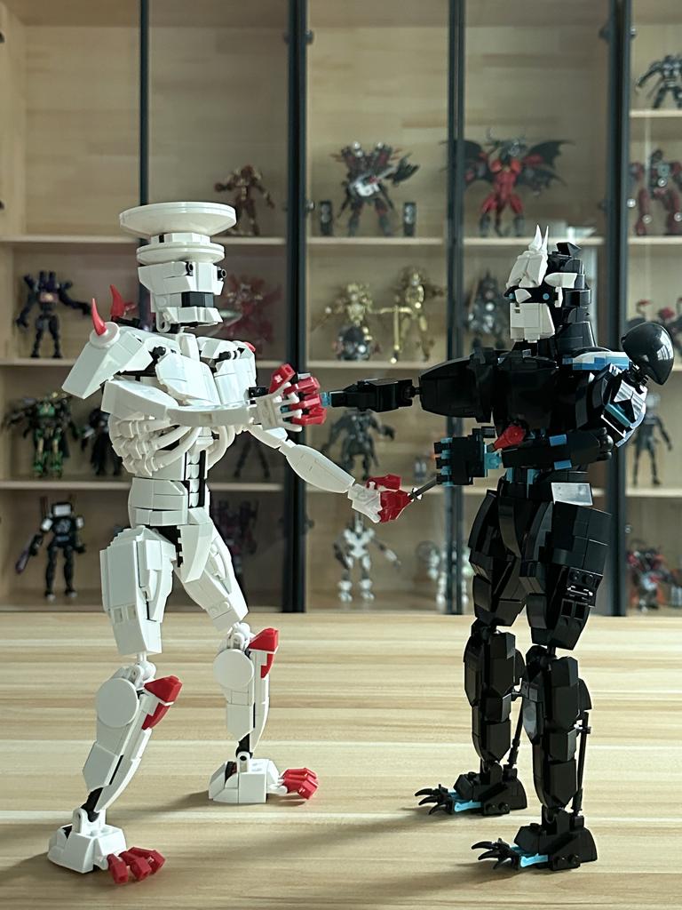 New Monster Series Assembled Handheld Table Block Children's Birthday Gifts, Handmade Puzzle Toys Kaiju No.9and No.8