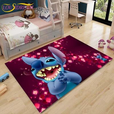 Anime Stitch Carpet Kids Carpets Living Room Tea Table Mats Bedroom Rug Washable Floor Mats Household Area Mat